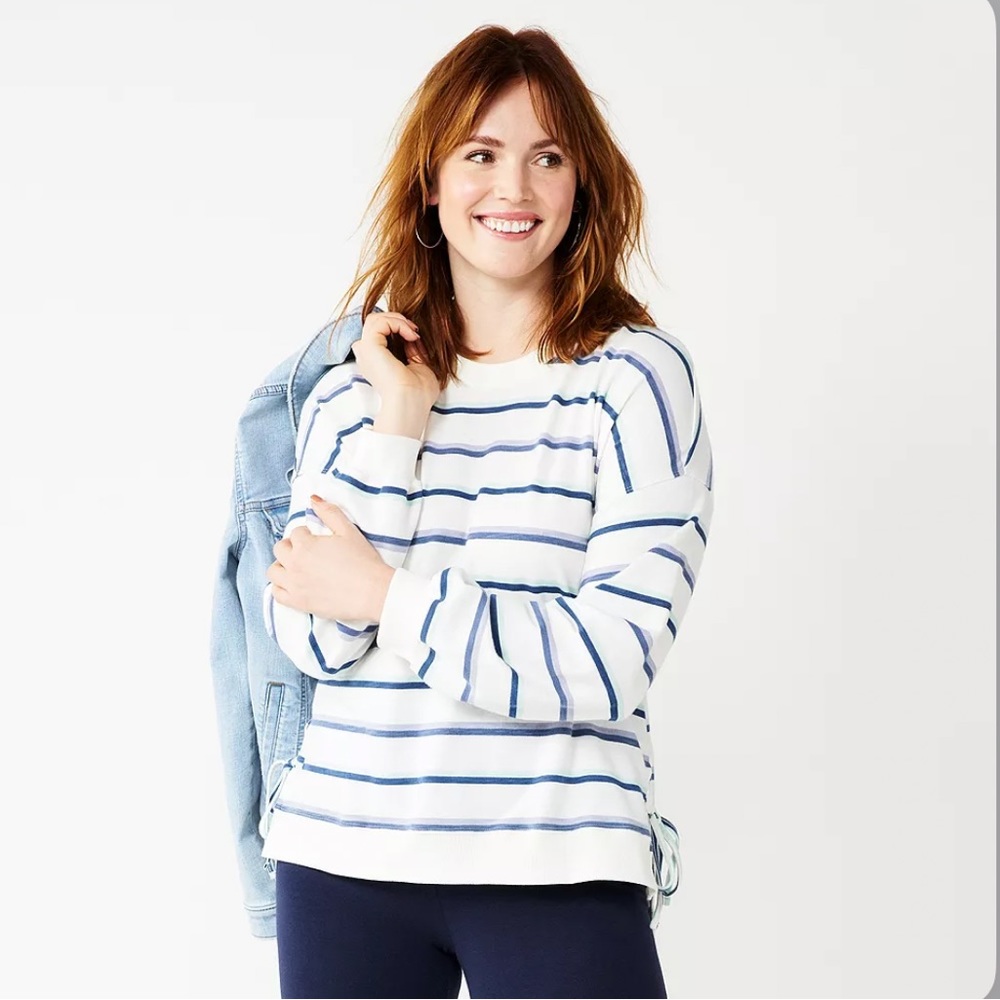 Sonoma Goods for Life Side Tie Sweatshirt